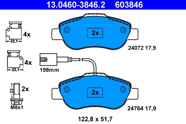 Set placute frana