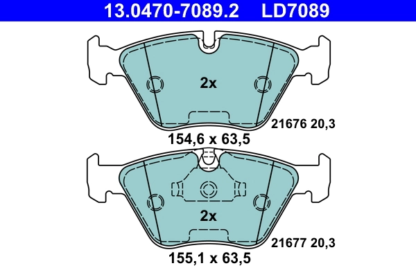 Set placute frana