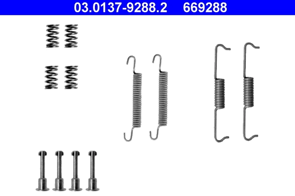 Set accesorii saboti frana