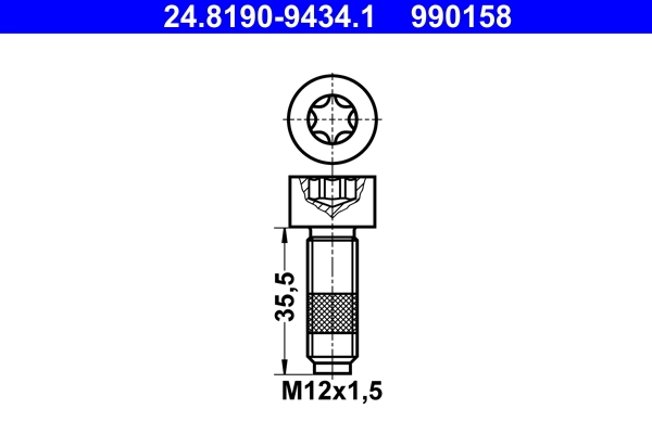 Surub disc frana