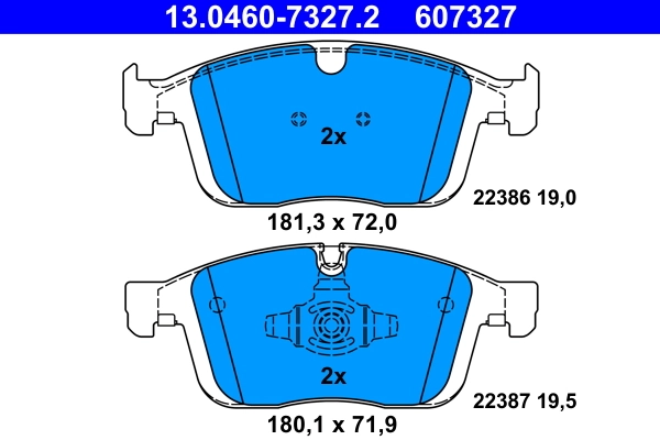 Set placute frana