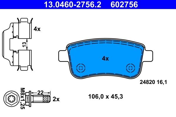 Set placute frana