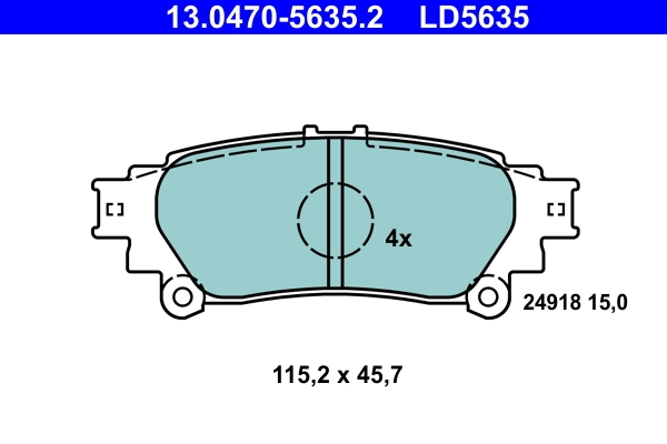 Set placute frana