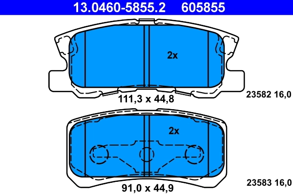 Set placute frana