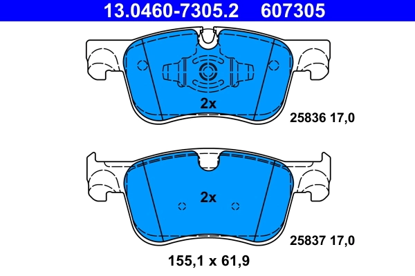 Set placute frana