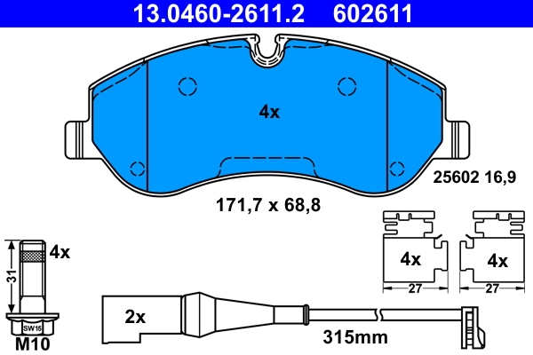 Set placute frana