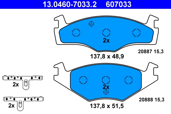 Set placute frana