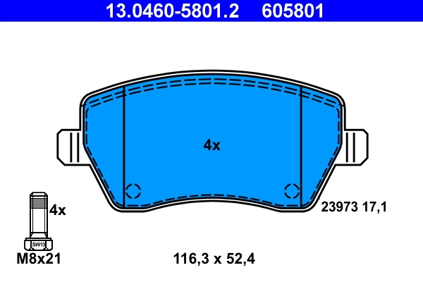 Set placute frana