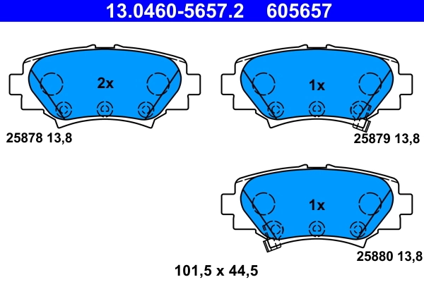 Set placute frana