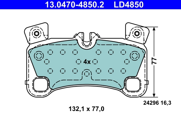 Set placute frana