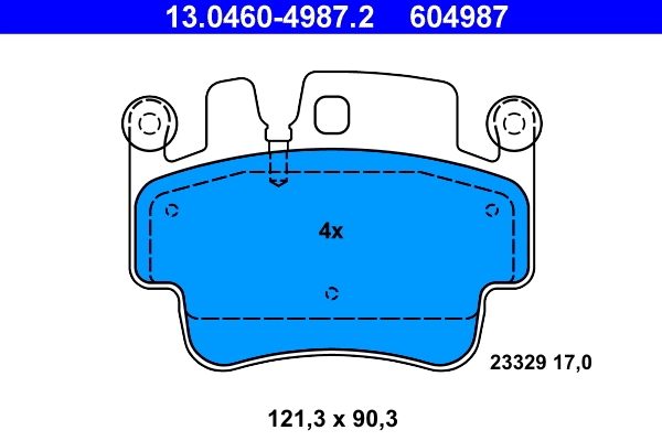 Set placute frana