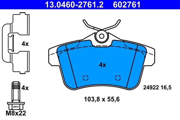 Set placute frana
