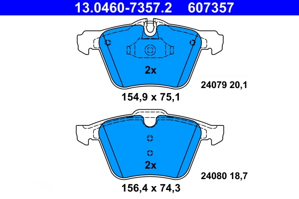 Set placute frana