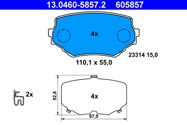 Set placute frana