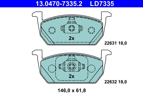 Set placute frana