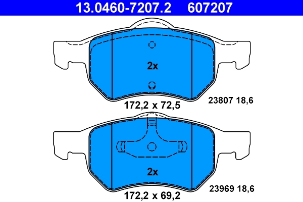 Set placute frana