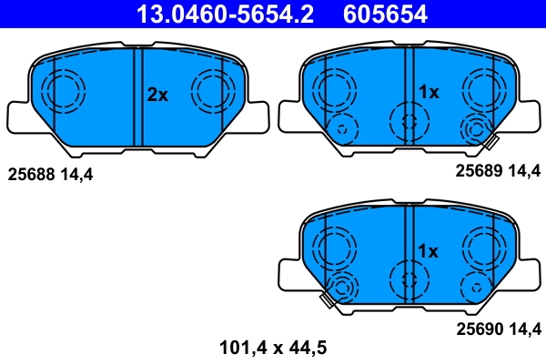 Set placute frana
