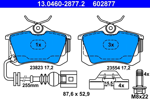 Set placute frana