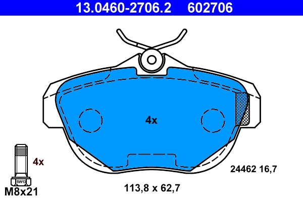 Set placute frana