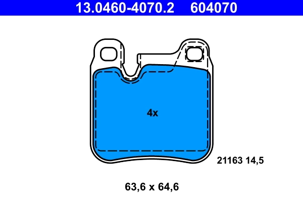 Set placute frana