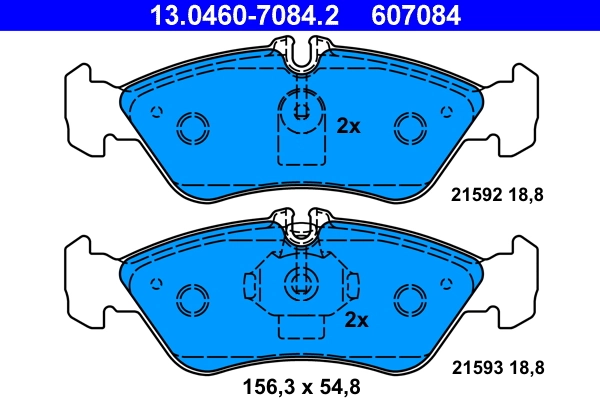 Set placute frana