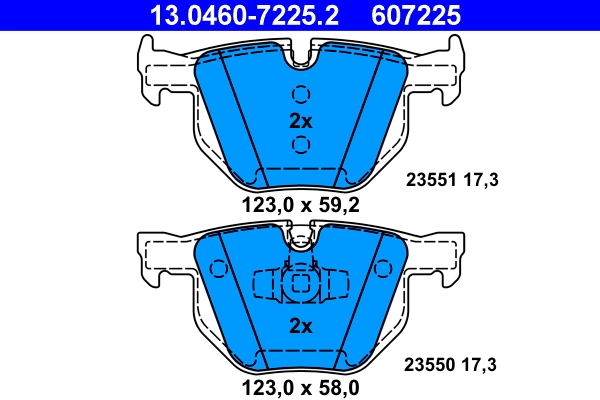 Set placute frana