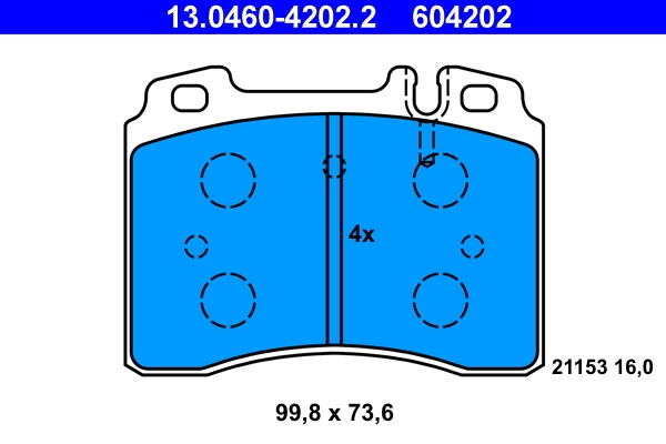 Set placute frana
