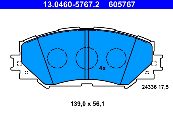Set placute frana