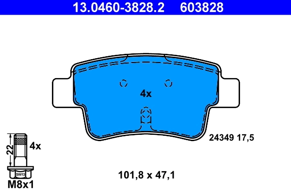 Set placute frana
