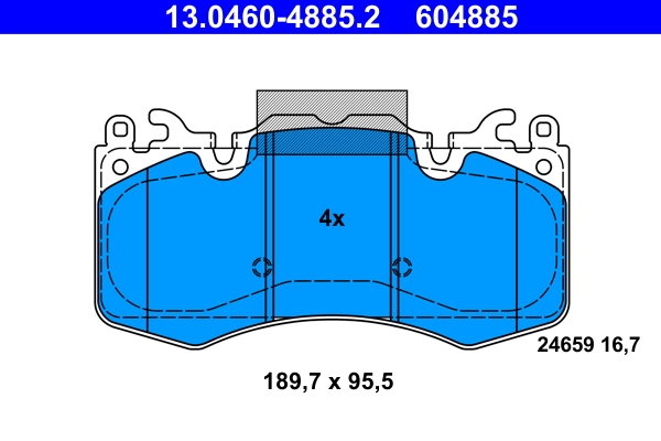Set placute frana