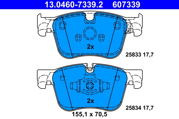 Set placute frana