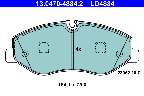 Set placute frana