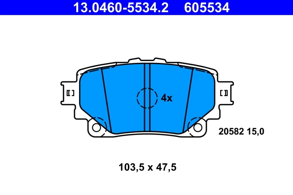 Set placute frana