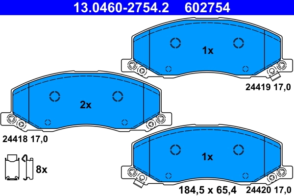 Set placute frana