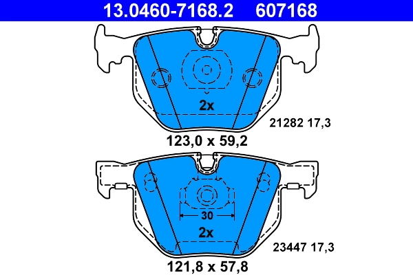 Set placute frana