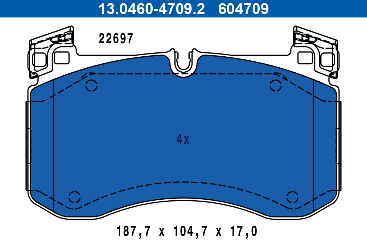 Set placute frana