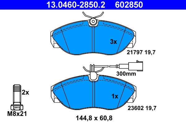 Set placute frana