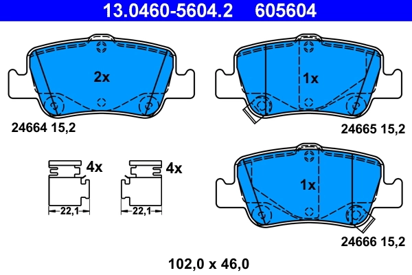 Set placute frana