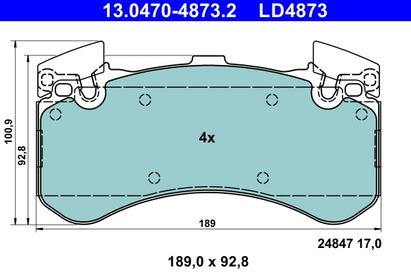 Set placute frana