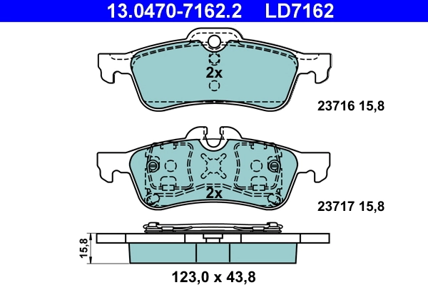 Set placute frana