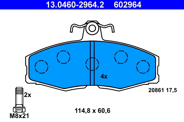 Set placute frana