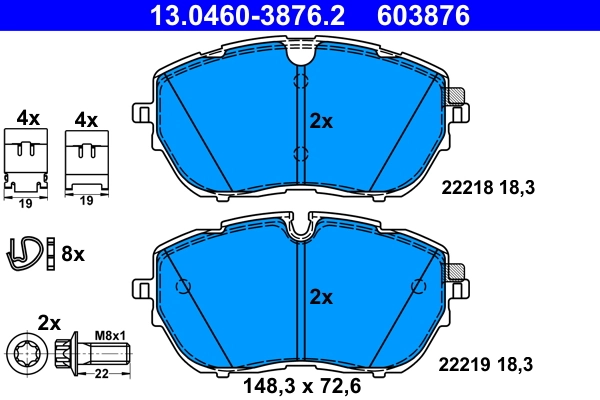 Set placute frana