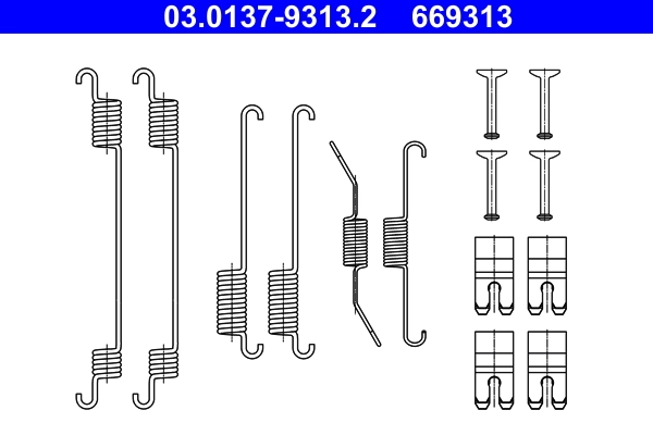 Set accesorii saboti frana