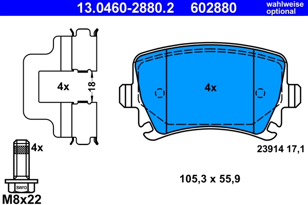 Set placute frana