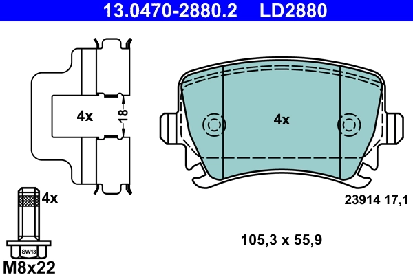 Set placute frana