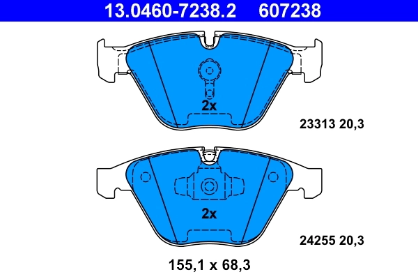 Set placute frana