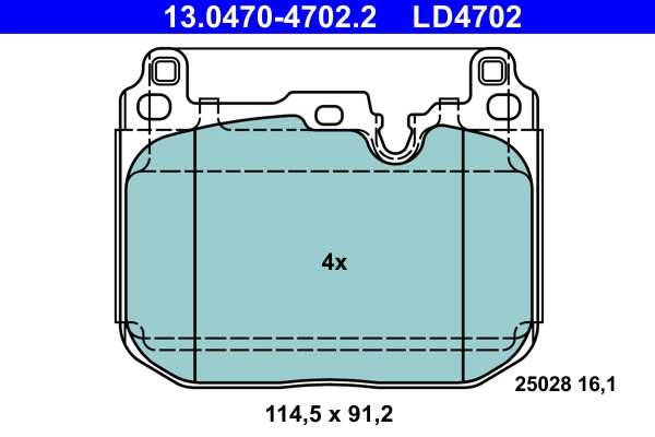 Set placute frana