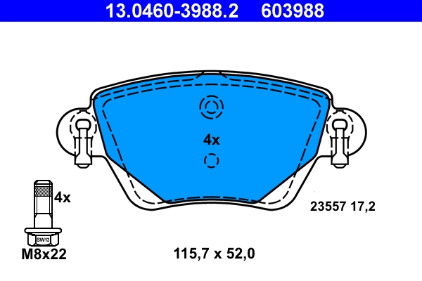 Set placute frana