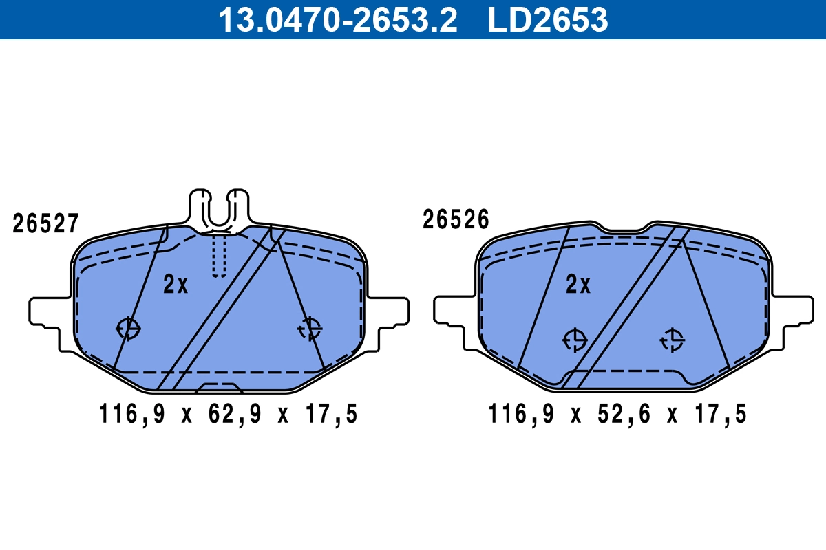 Set placute frana