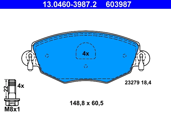 Set placute frana
